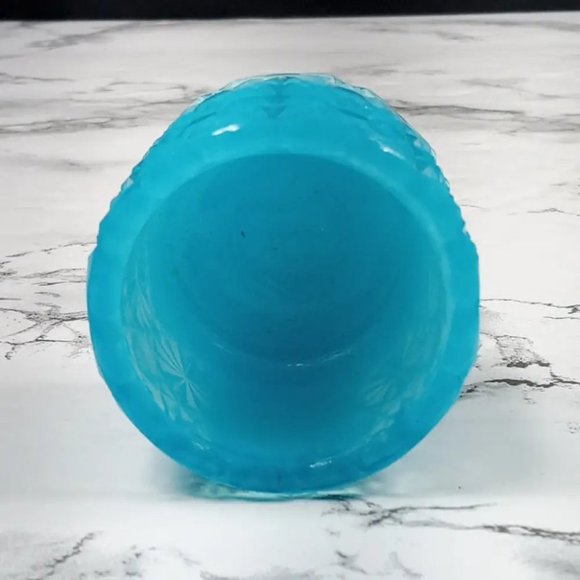 Degenhart Glass Daisy Button Trinket Paperweight Open Salt Vtg - Picture 5 of 8